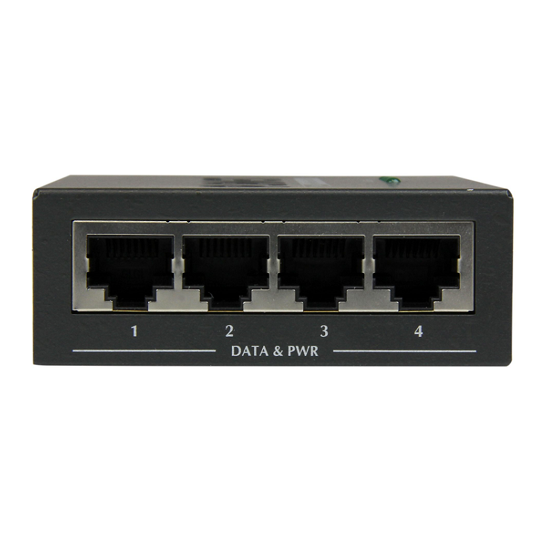 StarTech POEINJ4G 4-Port Gigabit Midspan - PoE+ Injector - 802.3at/af